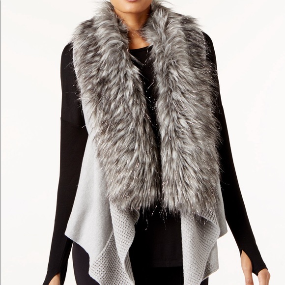 Michael Kors Sweaters - Michale Kors Faux Fur Vest